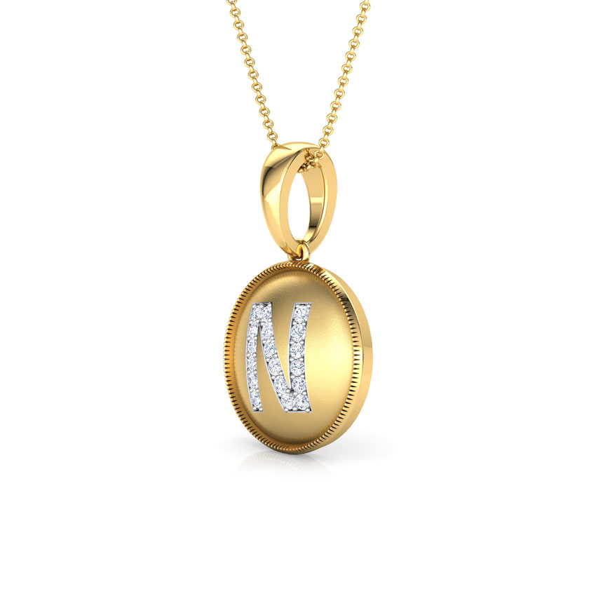 Alphabet N Pendant