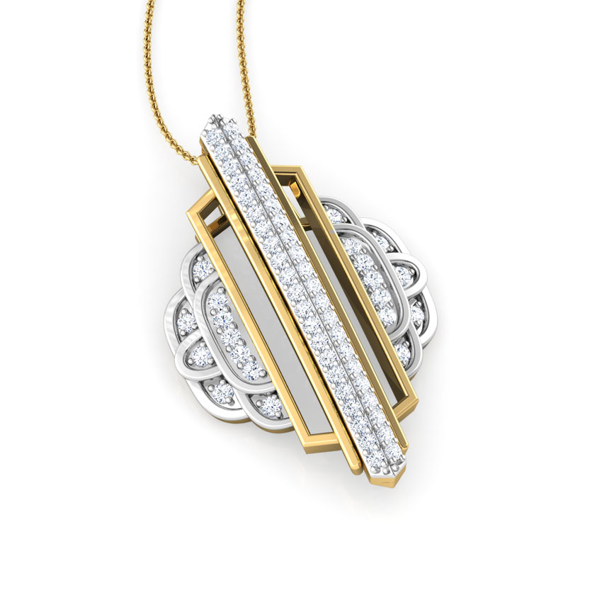 Empress Ziggurat Diamond Pendant