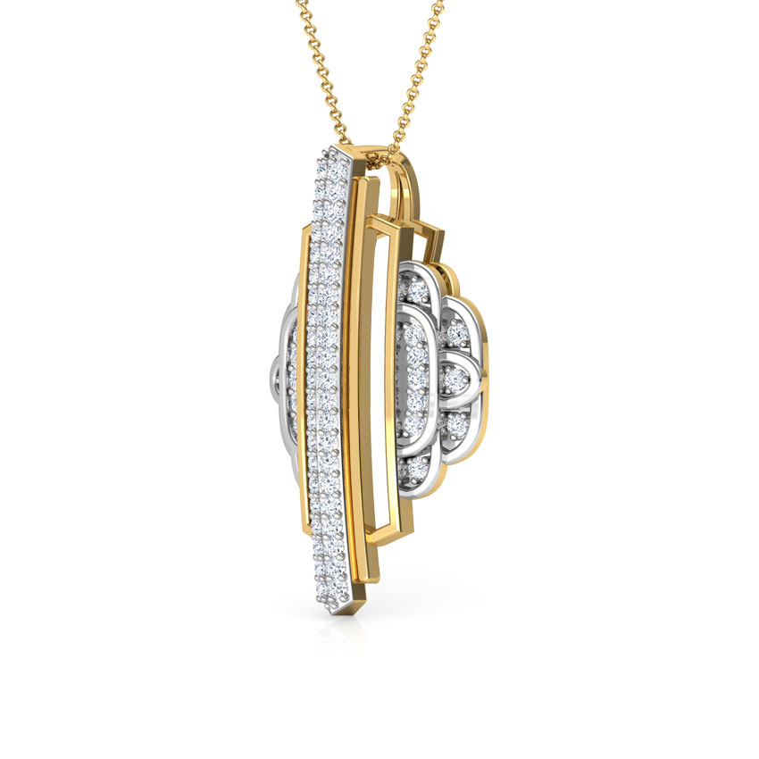 Empress Ziggurat Diamond Pendant