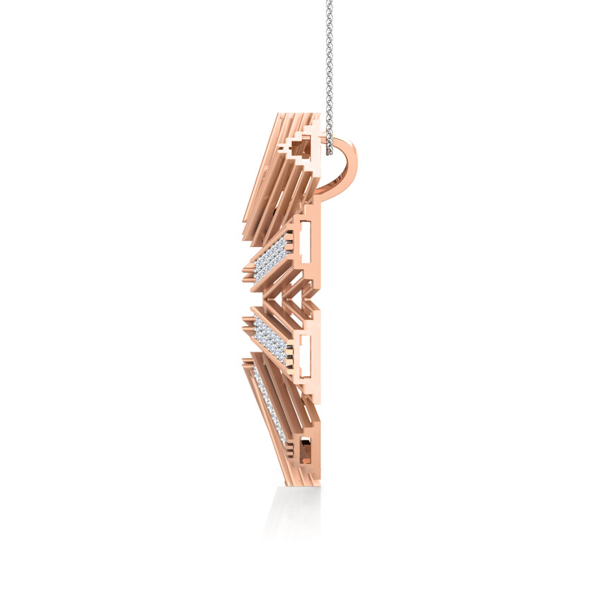 Eros Stepped Circular Diamond Pendant Eros Stepped Circular Diamond Pendant