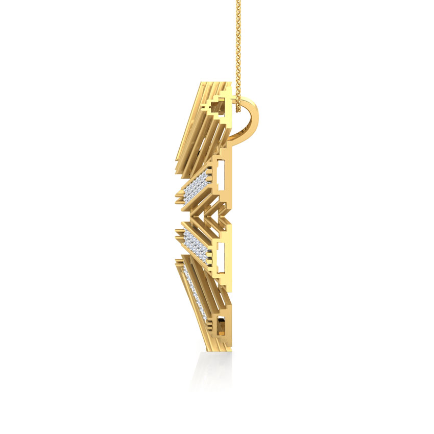 Eros Stepped Circular Diamond Pendant Eros Stepped Circular Diamond Pendant