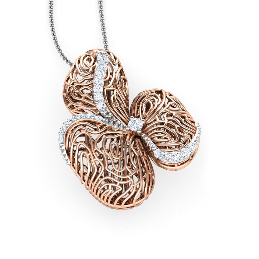 Maple Wood Grain Diamond Pendant Maple Wood Grain Diamond Pendant