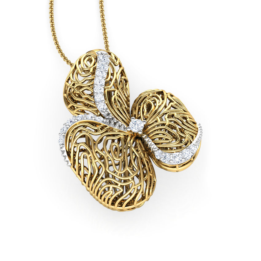 Maple Wood Grain Diamond Pendant Maple Wood Grain Diamond Pendant