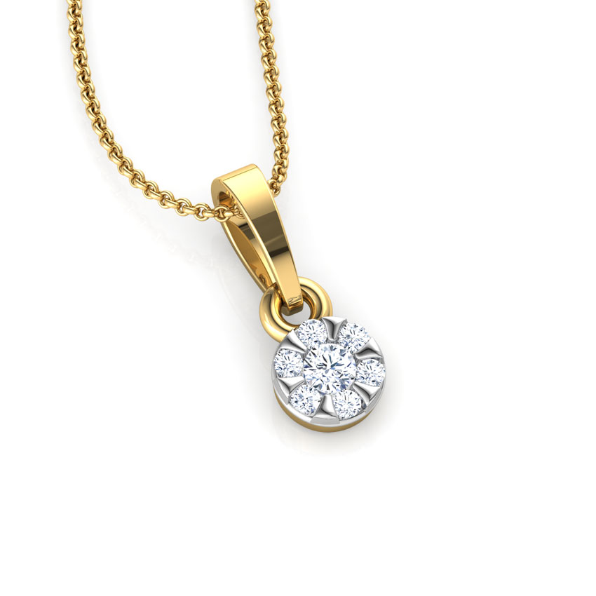 Petite Cluster Diamond Pendant