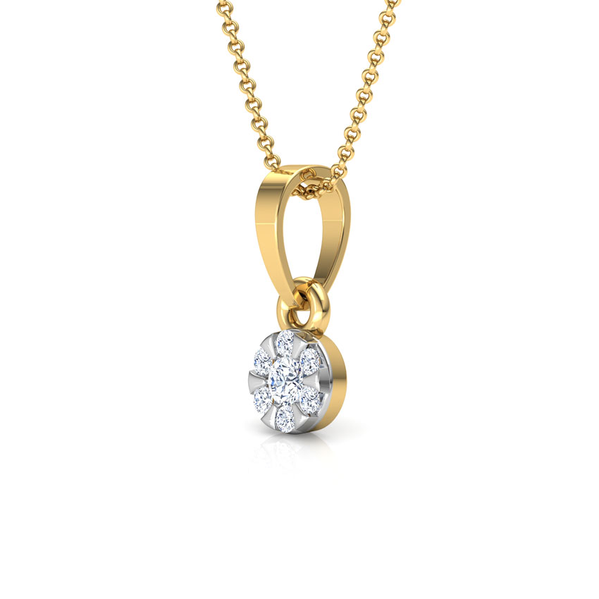 Petite Cluster Diamond Pendant