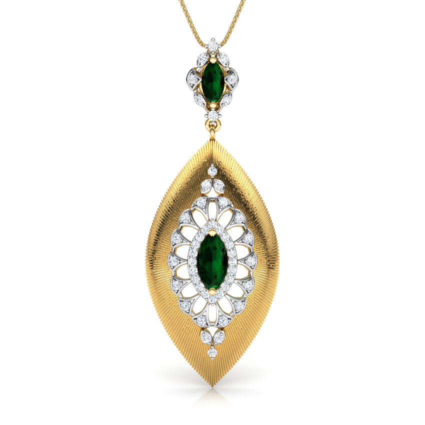 Marquise Brocade Pendant