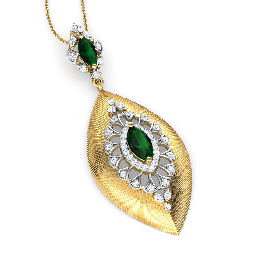 Marquise Brocade Pendant