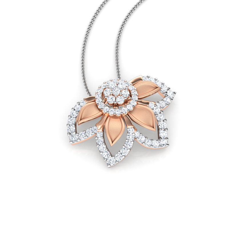 Clematis Diamond Floret Pendant