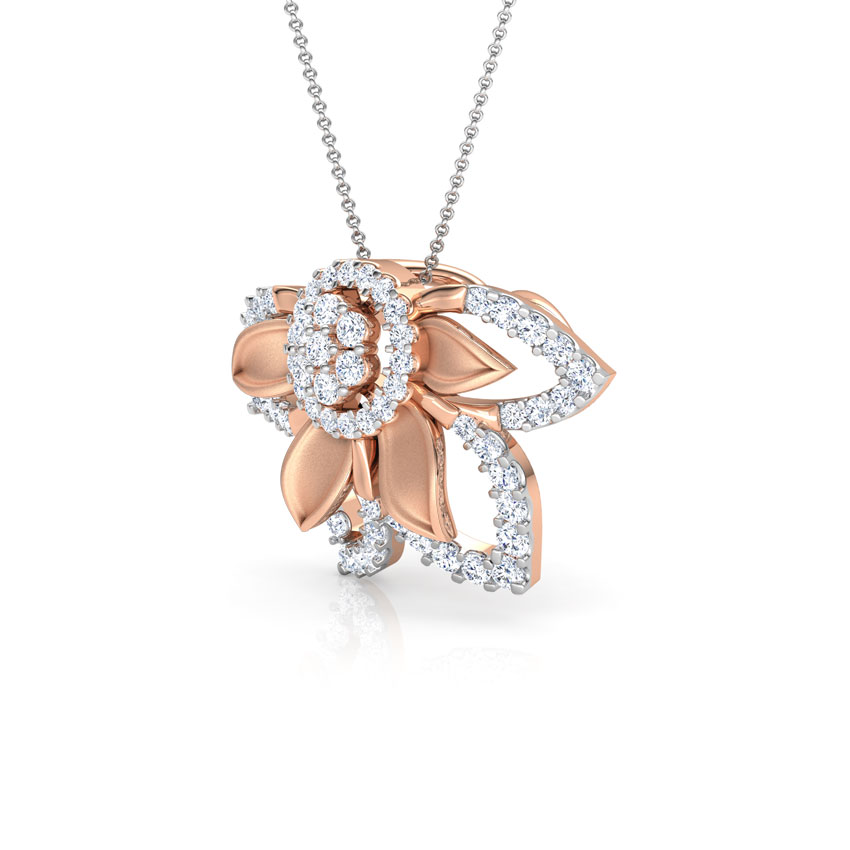 Clematis Diamond Floret Pendant