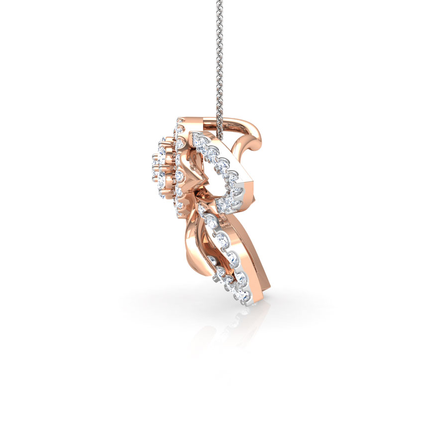 Clematis Diamond Floret Pendant