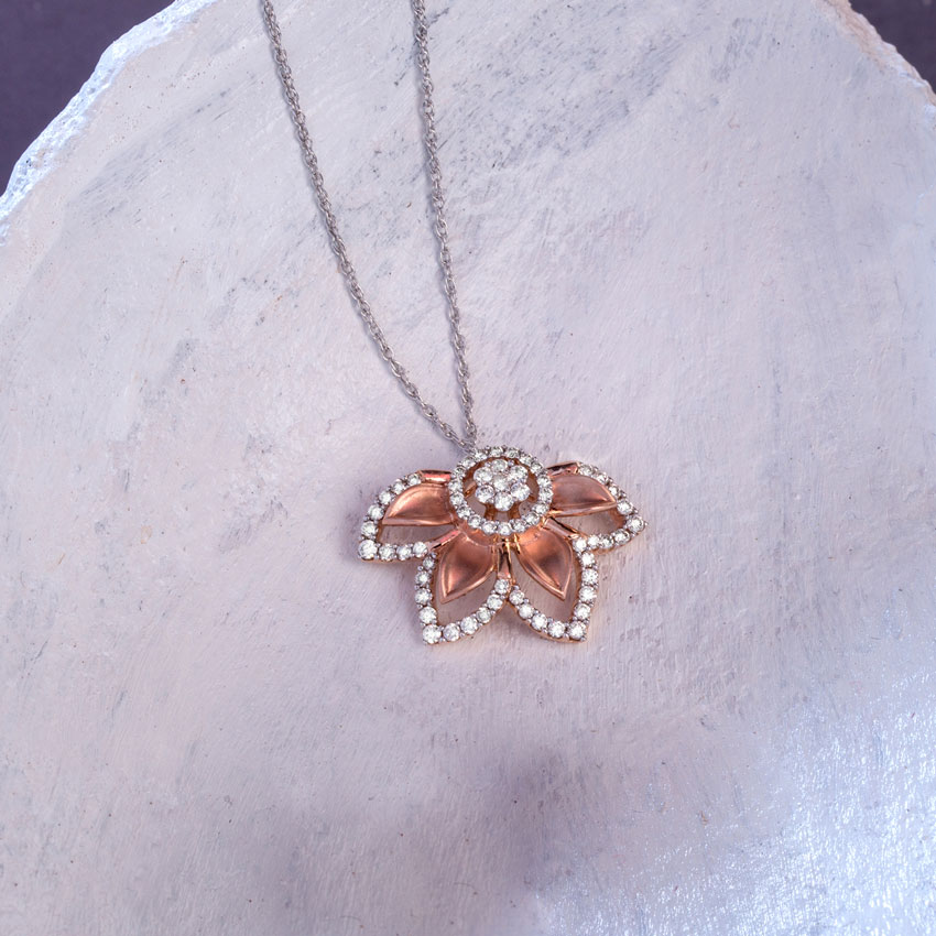 Clematis Diamond Floret Pendant