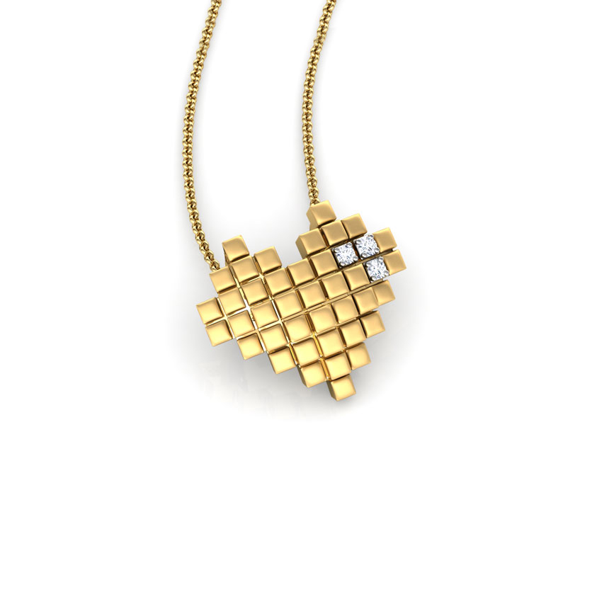 Captured Heart Diamond Pendant Captured Heart Diamond Pendant