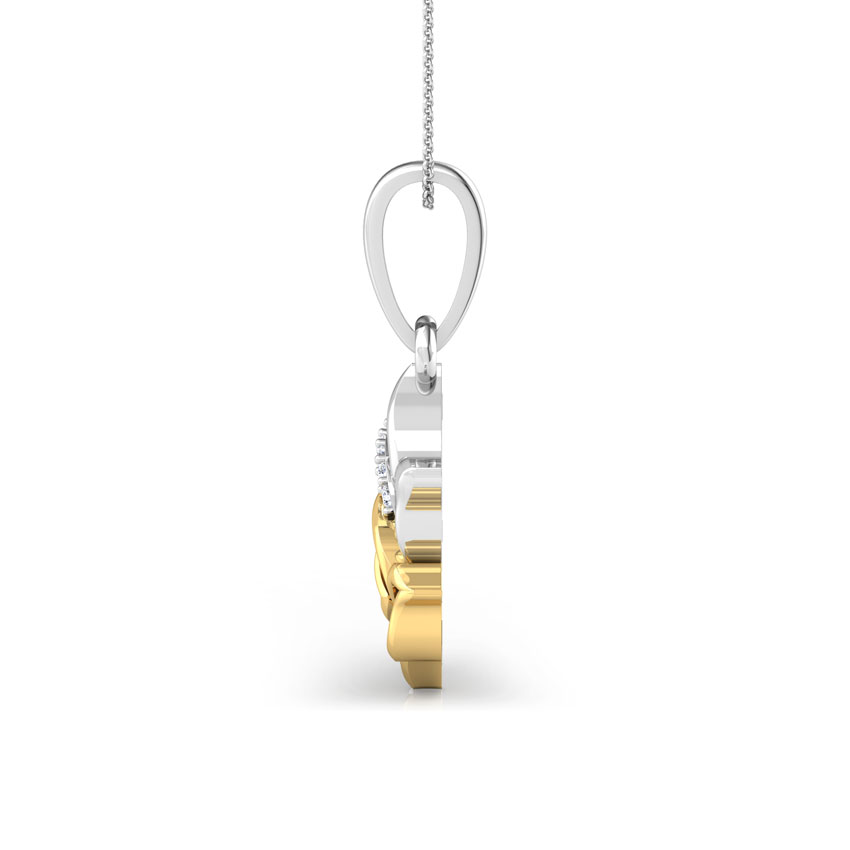 Dove Mother and Daughter Diamond Pendant
