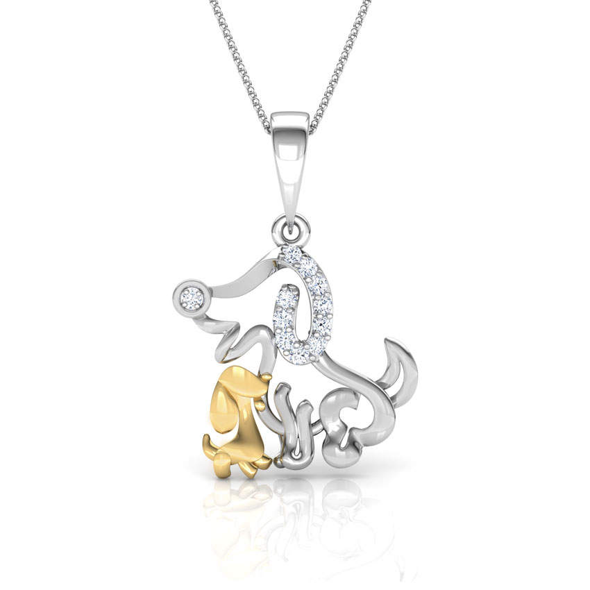 Pooch Mother and Daughter Pendant