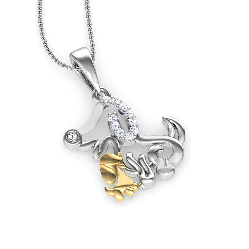 Pooch Mother and Daughter Pendant