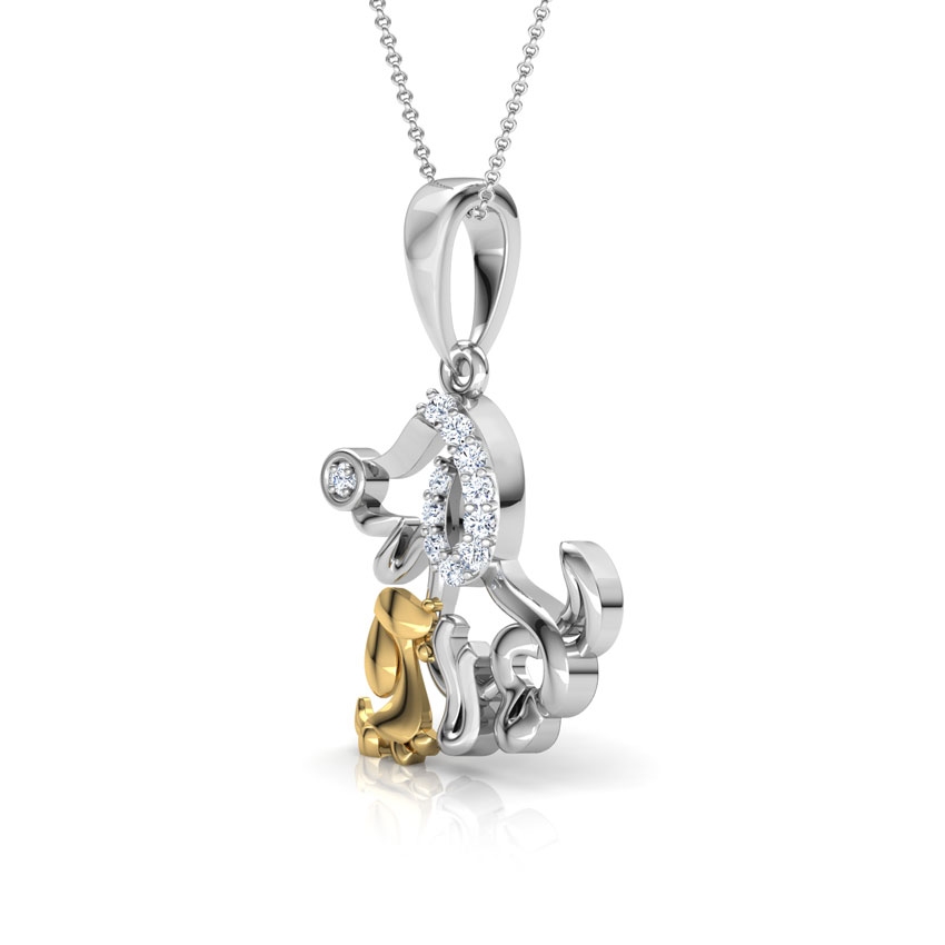 Pooch Mother and Daughter Pendant