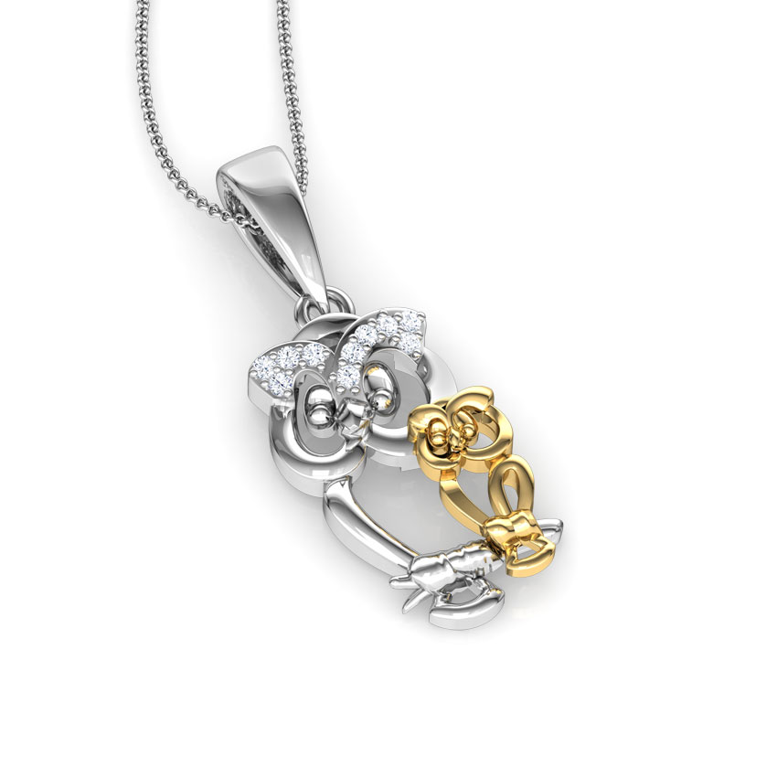 Baby Owl Mother and Daughter Pendant