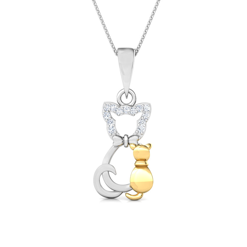Kitty Mother and Daughter Pendant