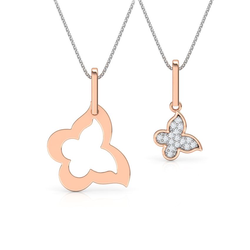 Flutter Mother and Daughter Duo Pendant