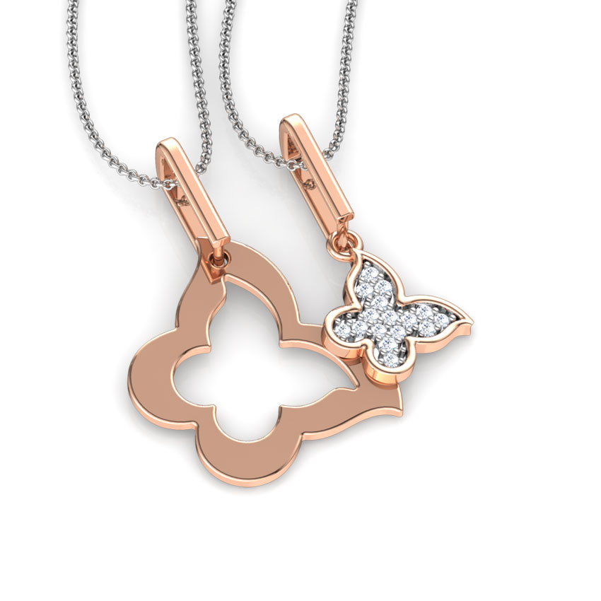 Flutter Mother and Daughter Duo Pendant