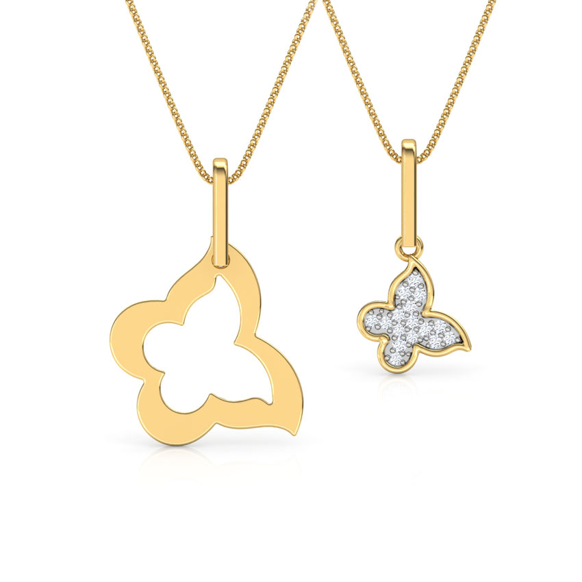 Flutter Mother and Daughter Duo Pendant