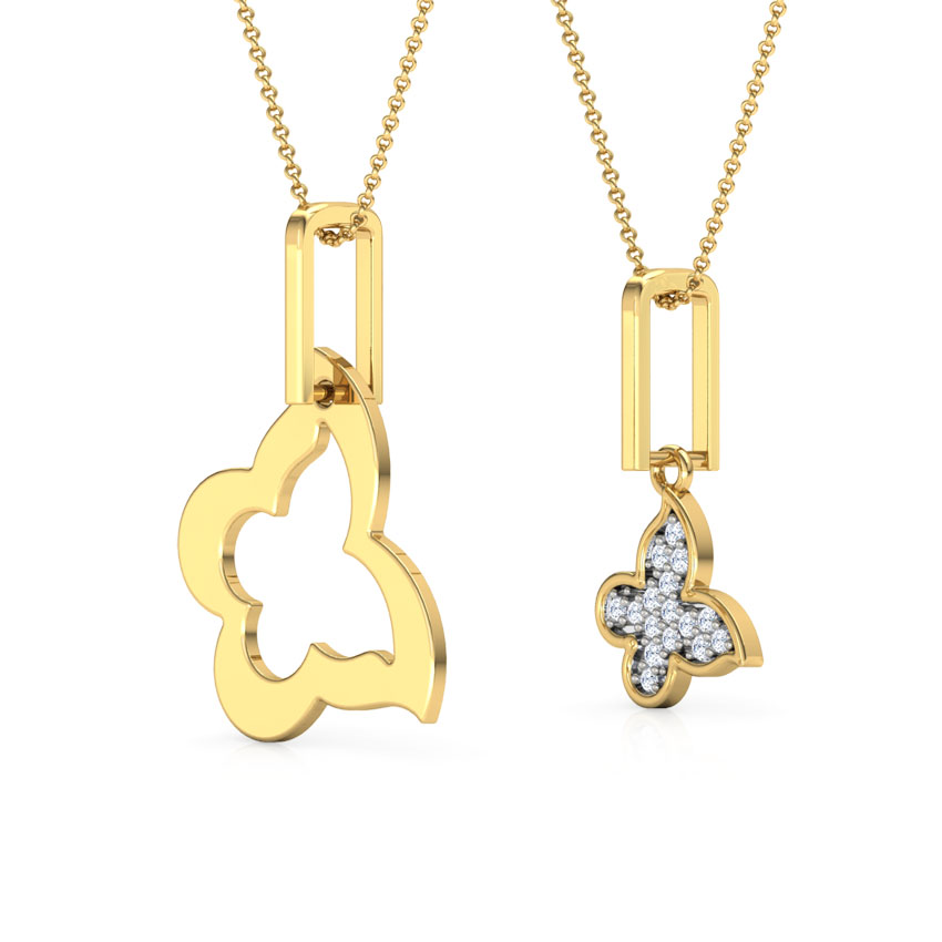 Flutter Mother and Daughter Duo Pendant