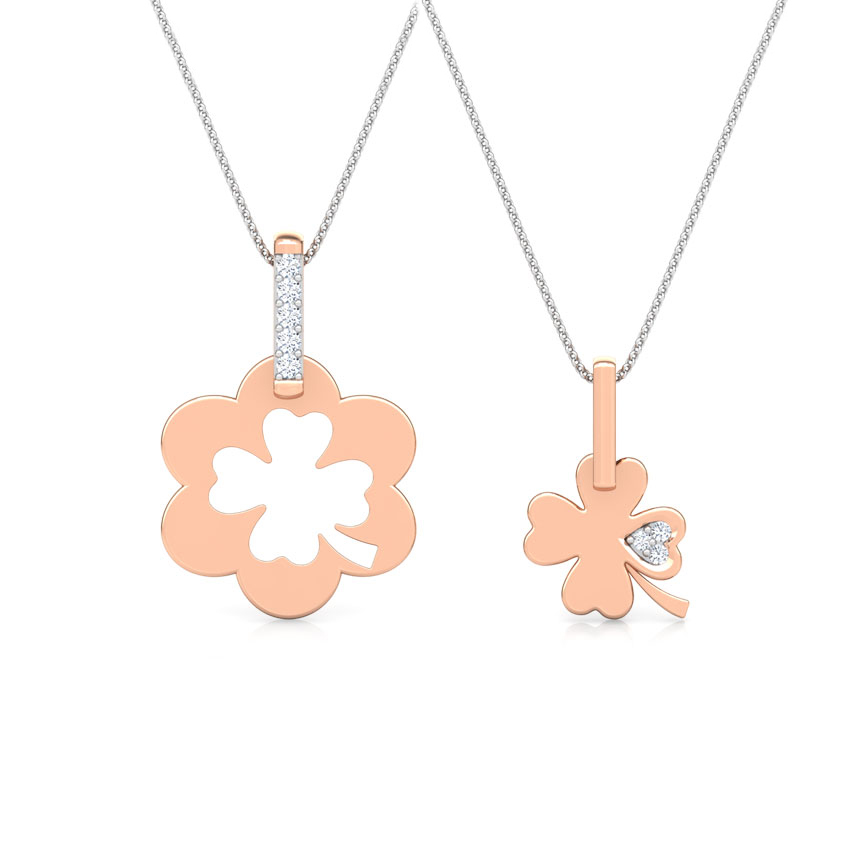 Clover Mother and Daughter Duo Pendant