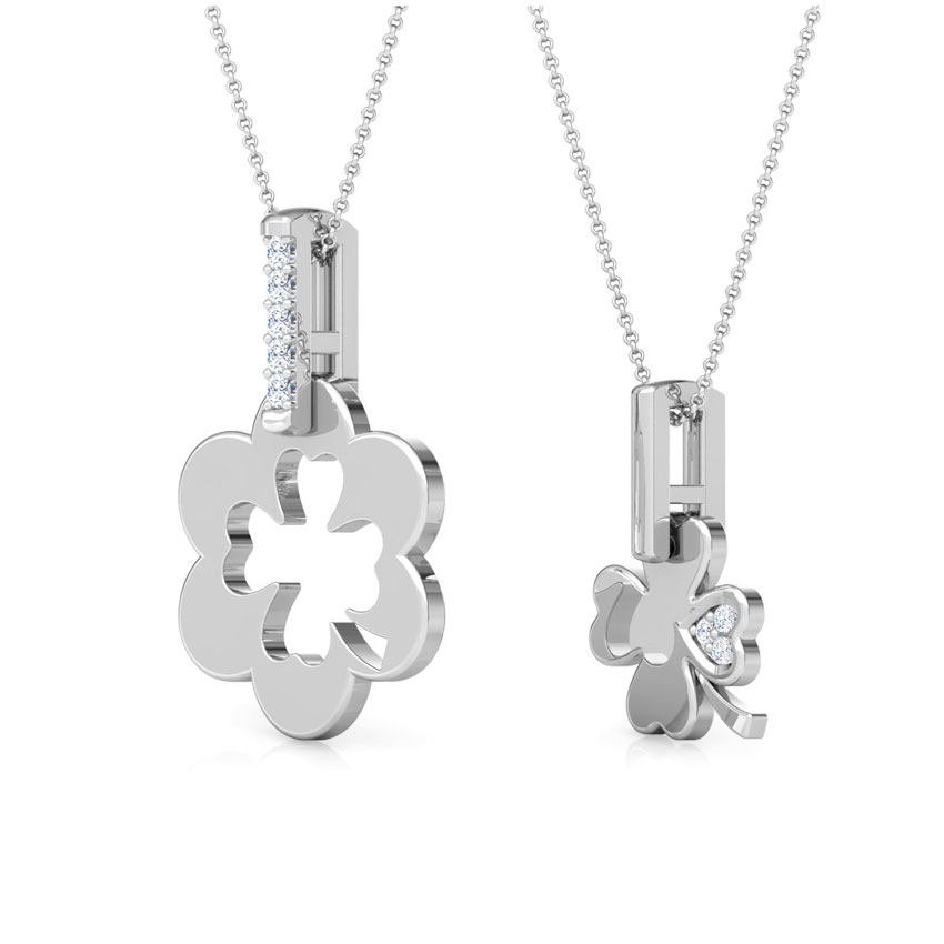 Clover Mother and Daughter Duo Diamond Pendant Clover Mother and Daughter Duo Diamond Pendant
