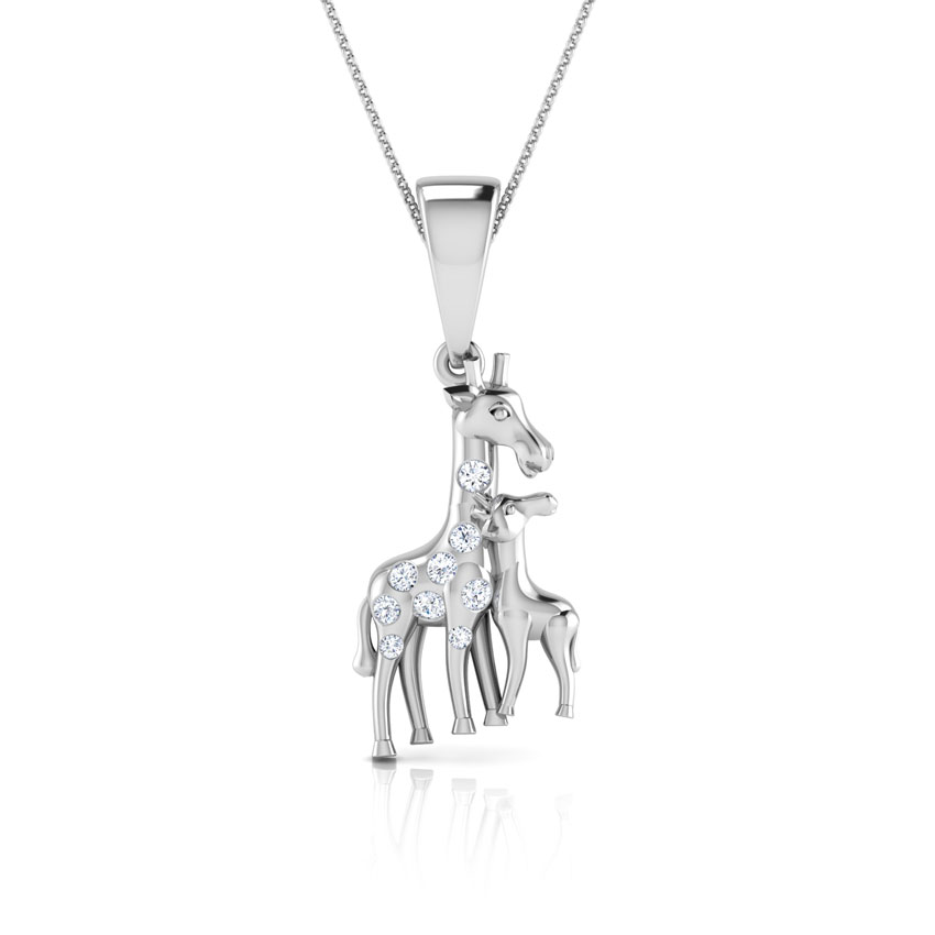 Giraffe Mother and Daughter Pendant