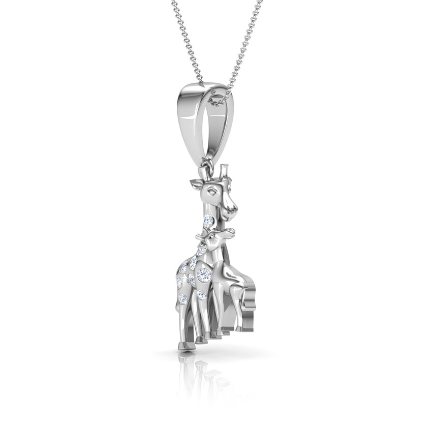 Giraffe Mother and Daughter Pendant