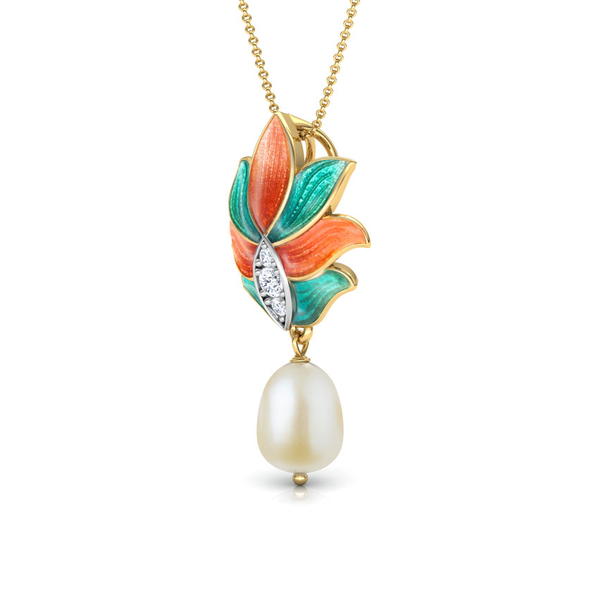 Samira Lotus Pearl Pendant