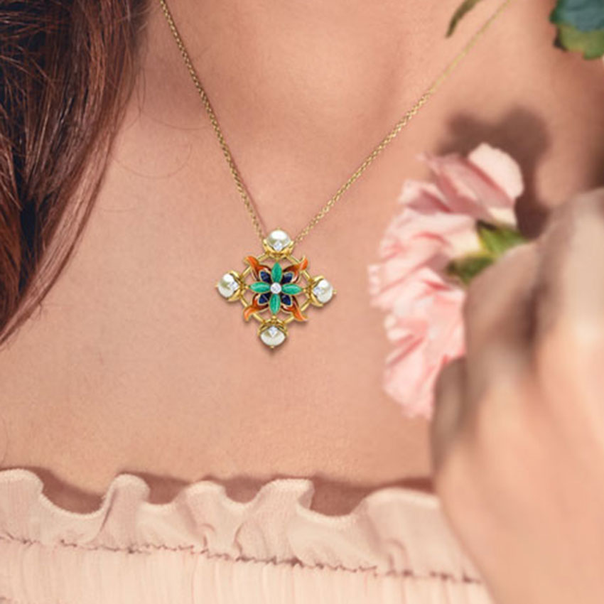 Adah Lily Pearl Pendant