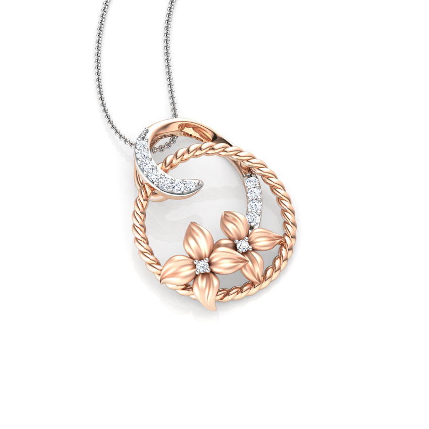 Gaura Floret Diamond Pendant