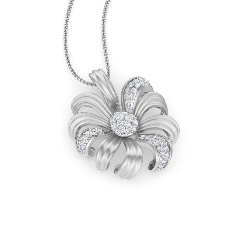 Daisy Bloom Diamond Pendant