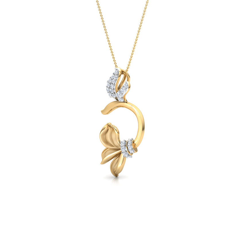 Snowdrop Floret Diamond Pendant