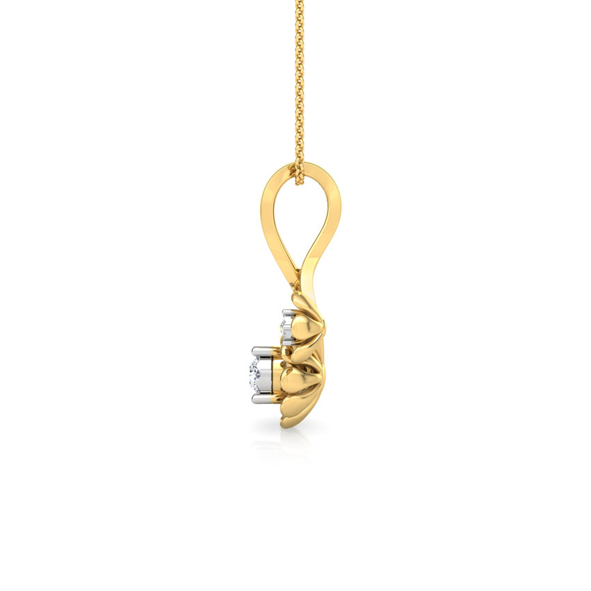 Duo Floret Diamond Pendant