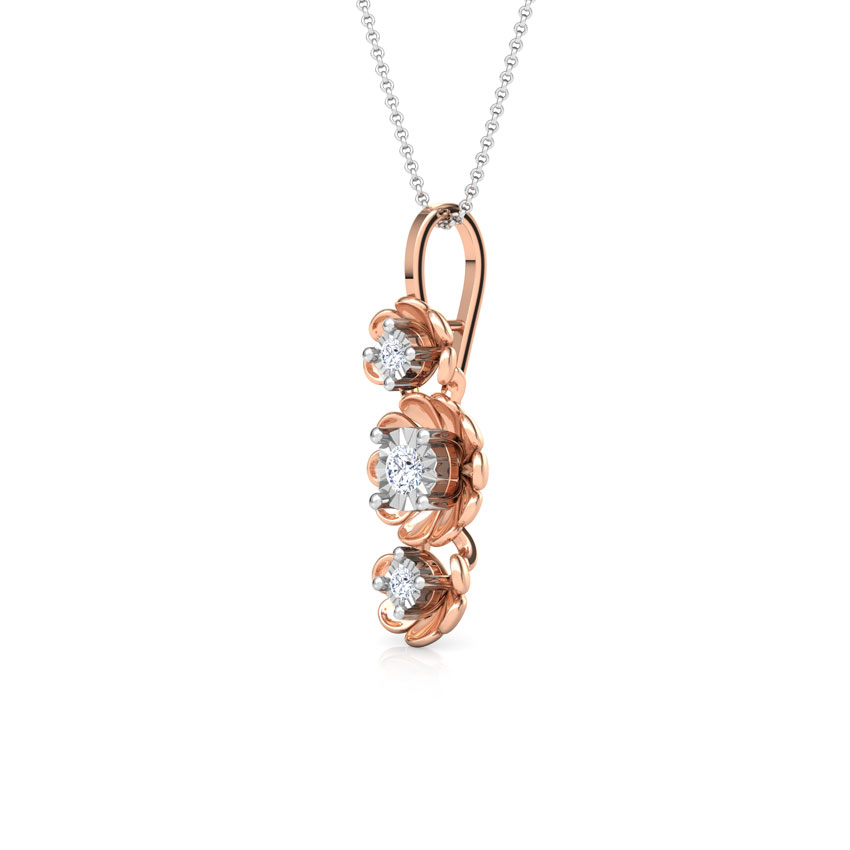 Floral Diamond Miracle Plate Pendant