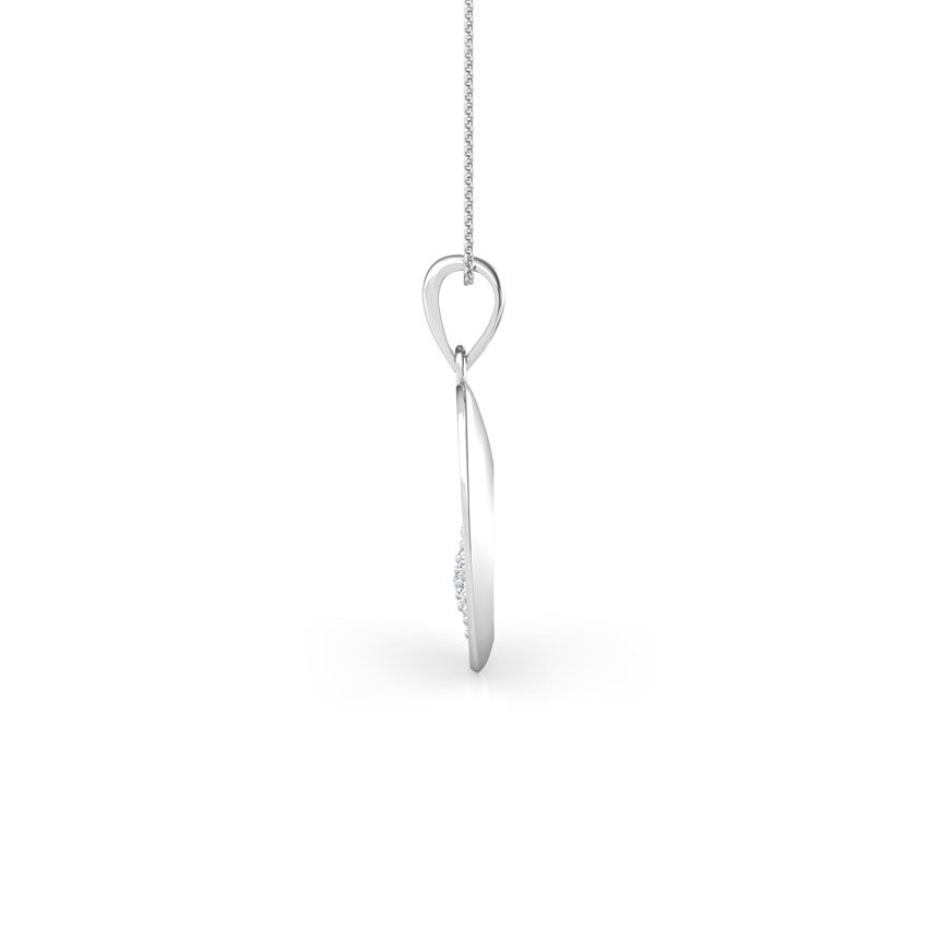 Diamond Clustered Loop Pendant