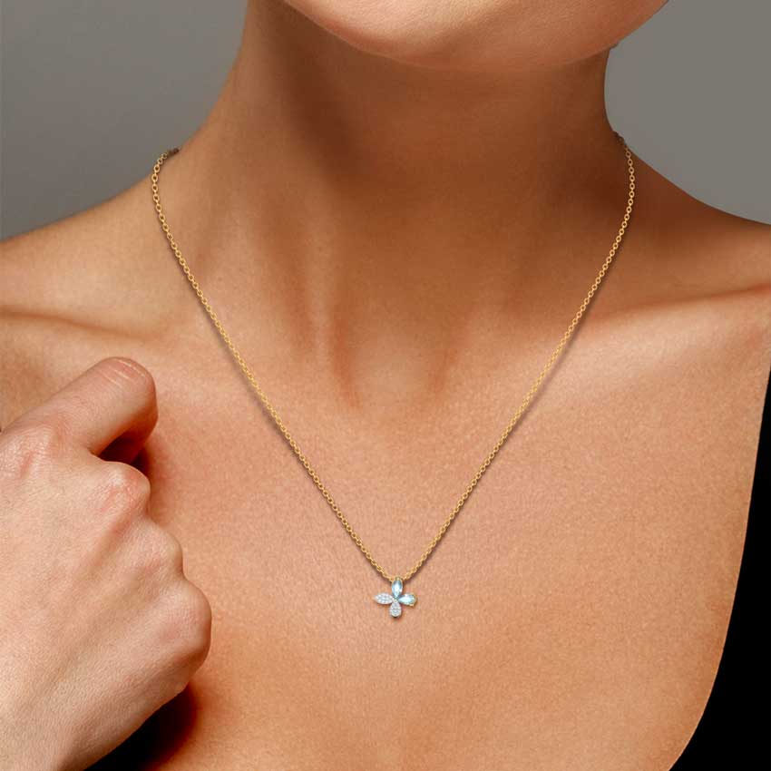 Gleem Butterfly Gemstone Pendant