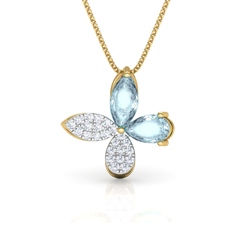 Topaz Butterfly Pendant