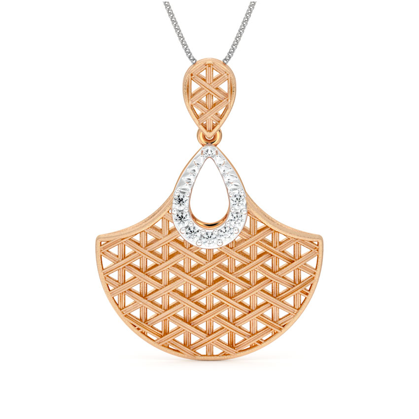 Flare Interlaced Diamond Pendant Flare Interlaced Diamond Pendant