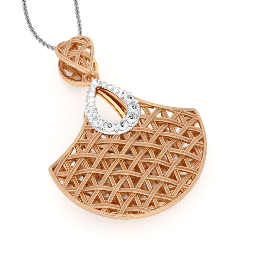 Flare Interlaced Diamond Pendant Flare Interlaced Diamond Pendant