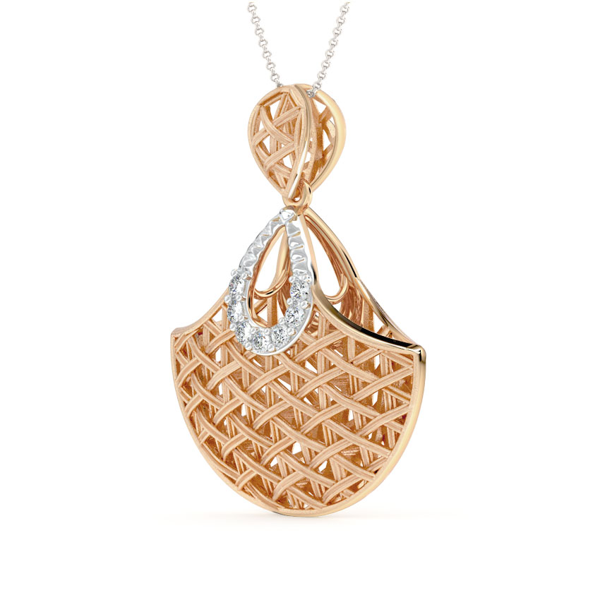 Flare Interlaced Diamond Pendant Flare Interlaced Diamond Pendant