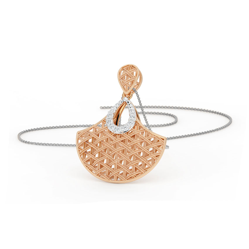 Flare Interlaced Diamond Pendant Flare Interlaced Diamond Pendant