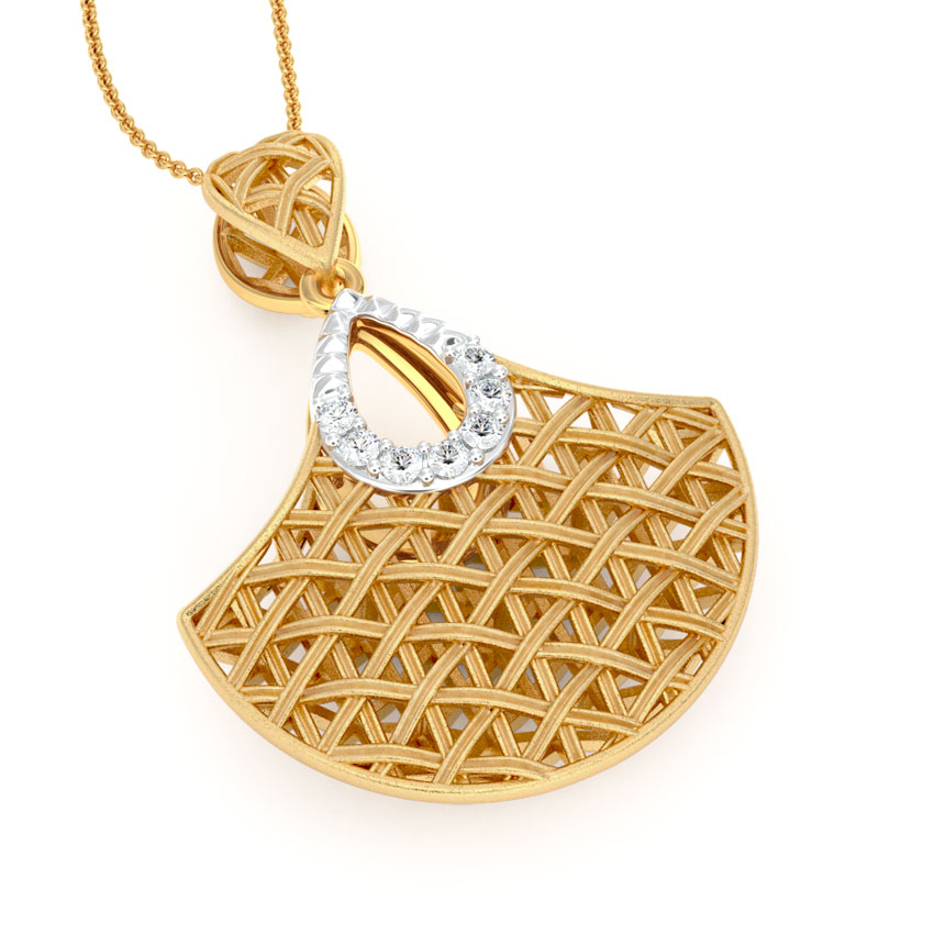 Flare Interlaced Diamond Pendant Flare Interlaced Diamond Pendant