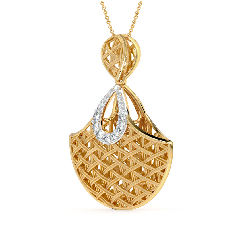 Flare Interlaced Diamond Pendant Flare Interlaced Diamond Pendant