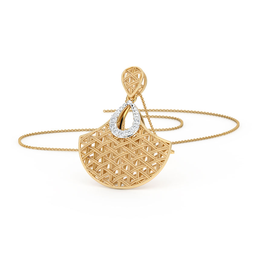 Flare Interlaced Diamond Pendant Flare Interlaced Diamond Pendant
