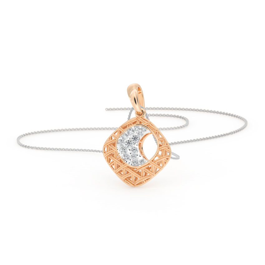 Modish Interlaced Diamond Pendant Modish Interlaced Diamond Pendant