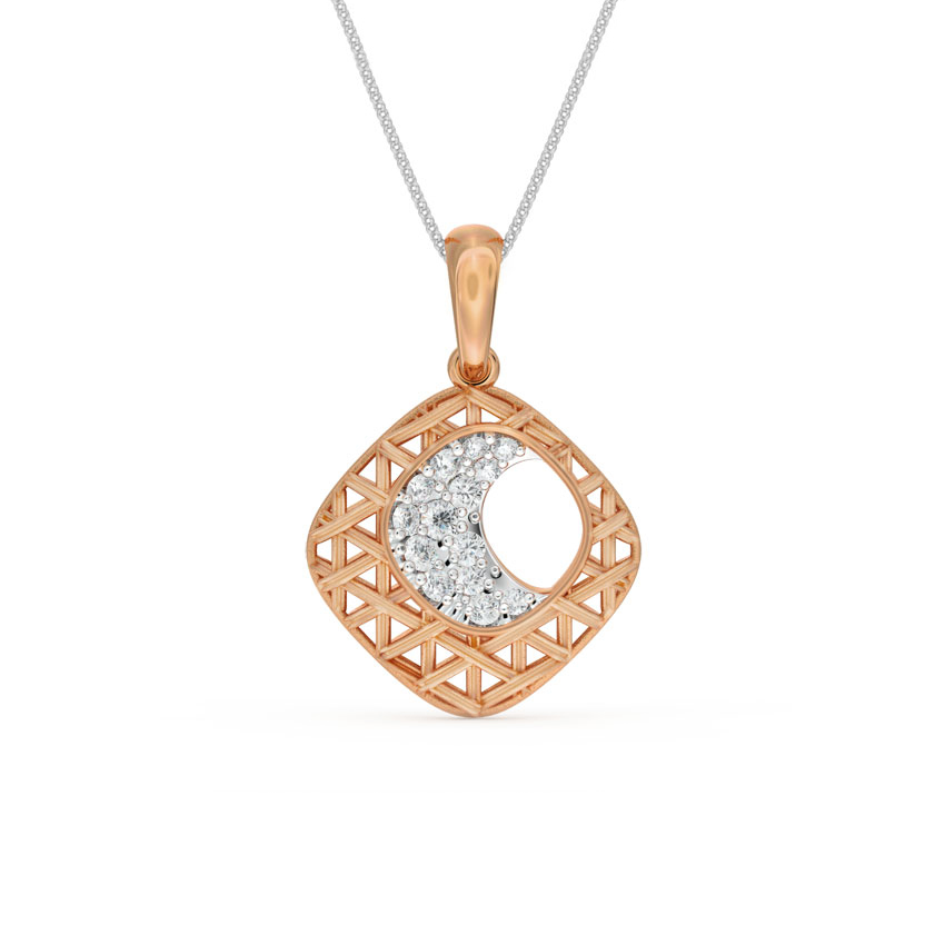 Modish Interlaced Diamond Pendant Modish Interlaced Diamond Pendant