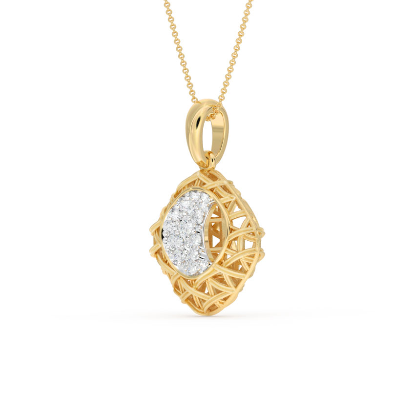 Modish Interlaced Diamond Pendant Modish Interlaced Diamond Pendant